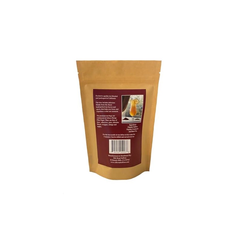 Organic Saffron Organic Ginger Herbal Tea - for better health