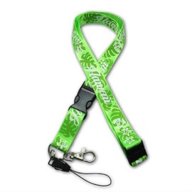 Hawaiian Monstera Pua Honu Turtle Lanyard, 21" L