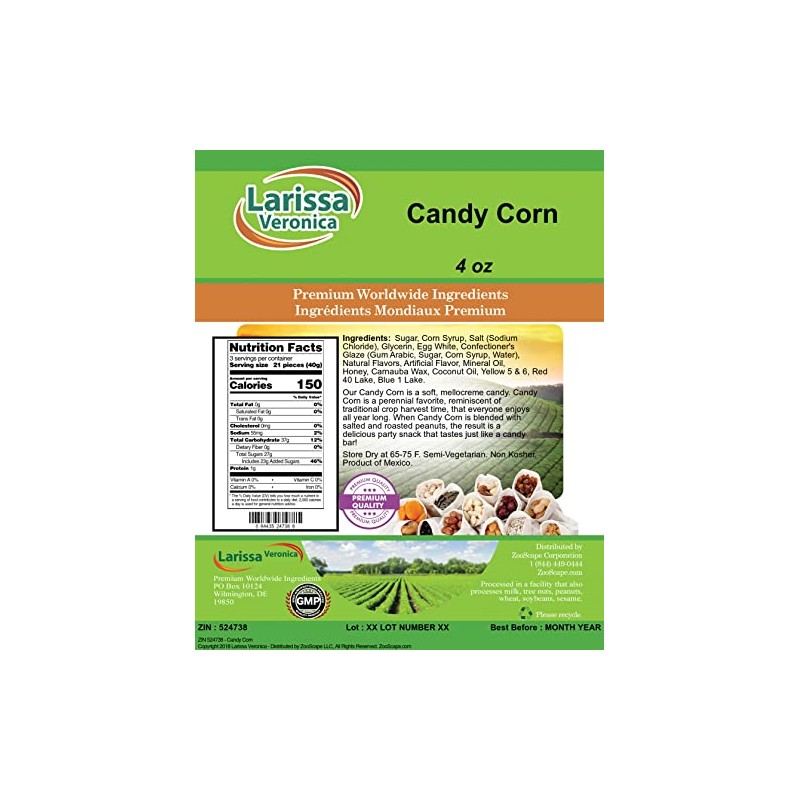 Candy Corn (4 oz, ZIN: 524738) - 3 Pack
