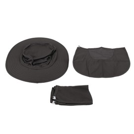 Sun Hat Summer Quick Drying Sunscreen UV Protection Large Face Covering Sun Hat for Mountaineering Sports Fishing Dark Gray