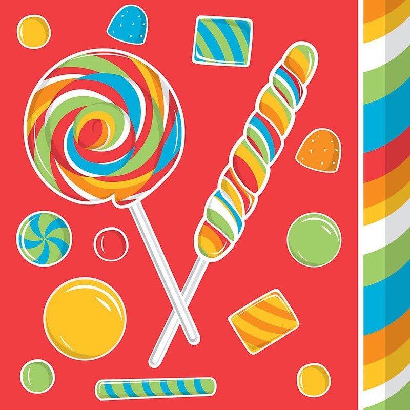 16-Count Paper Lunch Napkins, Sugar Buzz