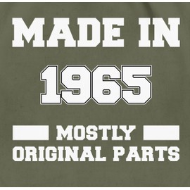 Shirtracer - Gym Bag Backpack - 60th Birthday - Made in 1964 - Mostly Original Parts, 17 Olive Green