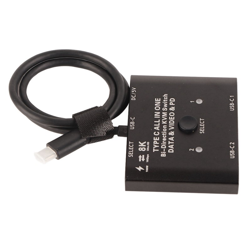 USB C Bi Directional Switcher 2 in 1 Out 1