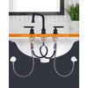 Faucet Supply Lines: WOWOW 40" Bathroom Sink Faucet Hose, Braided