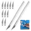 Precision Craft Tool Set with 2 Aluminium Handles and 10