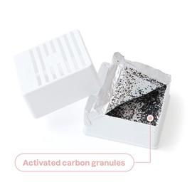 ATTITUDE Baby Air Purifier, Activated Carbon, Captures Stubborn Odors, Plant and Mineral-Based, Vegan, Orange and Pomegranate, 227 grams