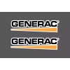 Sticky World 2x High Quality Outdoor 10" GENERAC Stickers Decals