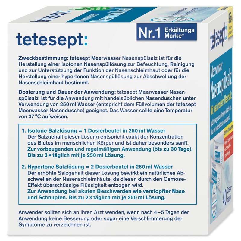 Tetesept Saltwater Buffered Salt 30 Btl