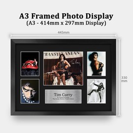 HWC Trading FR A3 Tim Curry Rocky Horror Picture Show Gifts Printed Signed Autograph Picture for Movie Memorabilia Fans - A3 Framed