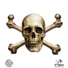 GT Graphics Skull and Bones Realistic - Vinyl Sticker Waterproof