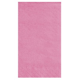 Hot Pink Solid Guest Towels - Pack Of 20 - Absorbent Paper Hand Napkins For Bathroom, Kitchen & Events