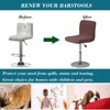 HFCNMY Bar Stool Covers with Backs,2 Pack Stretch Bar Stool