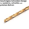 STAHLWERK 10-Piece Universal Twist Drill Bit Set 2-5 mm with