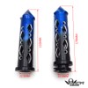 SMT- Black Blue Cruiser Motorcycle 22mm 7/8" Spike Hole Hollow-out