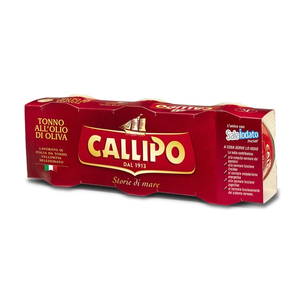 Callipo - Tonna all'Olio di Oliva - Tin - 3 x 80g