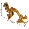 Purpledip 11425A Brass Mythical Dragon Mystical Oriental Theme Door Window