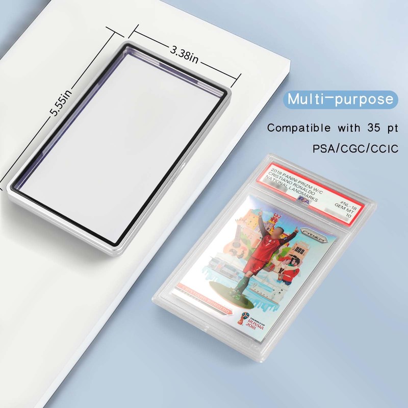 DiaoTu PSA Slab Bumper Case, Metal Graded Cards Slab Magnetic