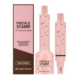 Freckle Pen - Glitter & Freckle Stamp for Natural Sun-Kissed Look Waterproof Sweat-Proof Formula Brown Faux for Sensitive Skin Easy Press Design for Beginners