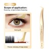 NAGARAKU Tweezers for Eyelash Extension Gold Curved Volume Cluster Eyelashes