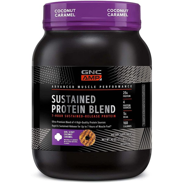 GNC AMP Sustained Protein Blend Girl Scout - Coconut Caramel