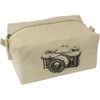'Vintage Camera' Canvas Wash Bag/Makeup Case (CS00039932)