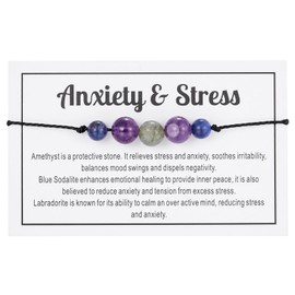 Anxiety Relief Items Anti Anxiety Fidget Bracelet Healing Stones Bracelet Yoga Bracelets Gifts