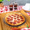 SIMAX Glass Pizza Pan for Oven: Borosilicate Glass Pizza Tray