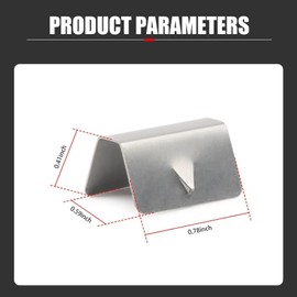 Sephile 12 PCS Car Wind Deflector Buckles, Windproof and Rainproof Deflector Metal Fixed Window Clamp, Glass Clamp Installation Accessories, Compatible with HEKO G3 Sned (Silver)