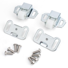 2 Pack Mailbox Replacement Roller Catch Assembly Including Screws Roller Wheel Mailbox Door replacementSpring Door Catch Latch Hardware for Imperial Mailbox Doors and Cabinet Furniture Closet Doors