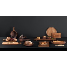 ASA Selection Wooden Rectangular Tray Rubber Wood Tray 24.5 x 32.5 cm