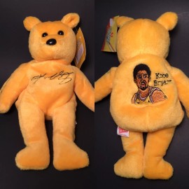 Gold'n Bears Kobe Bryant Los Angeles Lakers Plush Golden Beanie Bear Doll Figure
