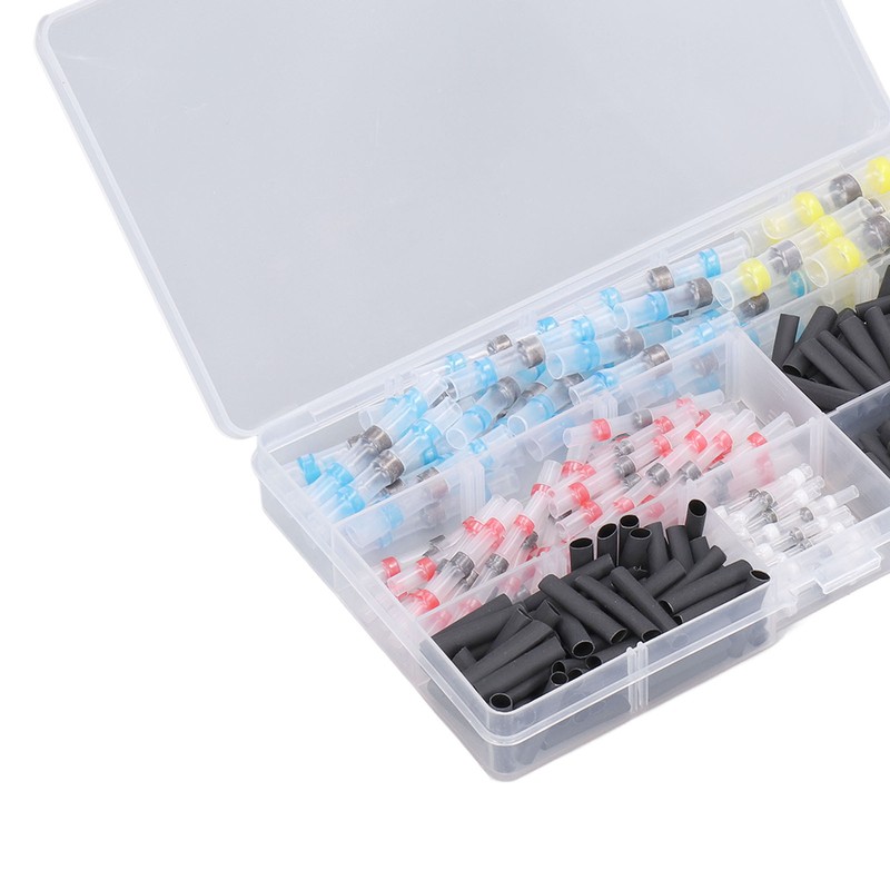 Solder Seal Wire Connectors Heat Shrink Tubing Kit Marine Insulated