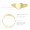 Carissima Gold Child's 9 ct Yellow Gold Heart Signet Ring,