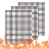 WholeFire BBQ Grill Mesh Mat Set, 3PCS Non-Stick Reusable Grill
