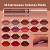 Duo Labial Mate y Gloss Larga Duración, Alta Pigmentación, Acabado