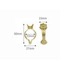 Japan Commerce Shell Curtain Clip, Gold, 1.0 inches (25 mm),