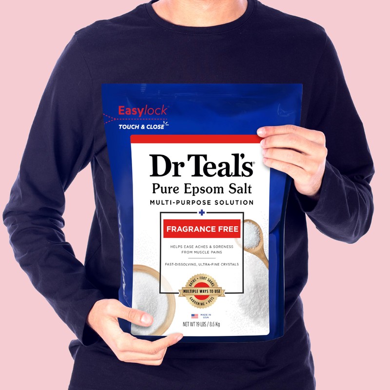 Dr Teal's Pure Epsom Salt Bulk Magnesium Sulfate USP, Fragrance