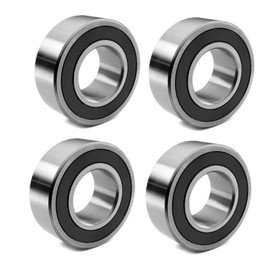 6201RS(6201-2RS) Bearing Compatible with Baja Doodlebug Mini Bike Motovox MBX10 97cc Ball Bearing Double Sealed Deep Groove Bearing Steel 12x32x10mm-4PC