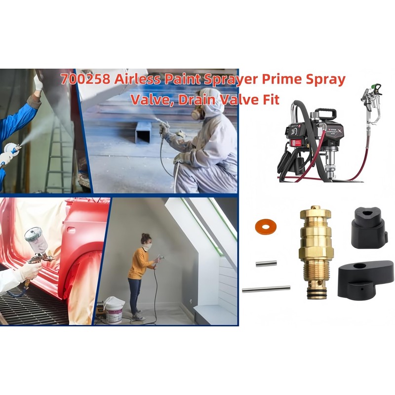 700258 Prime Spray Valve Kit,Drain Valve Compatible with Titan 440