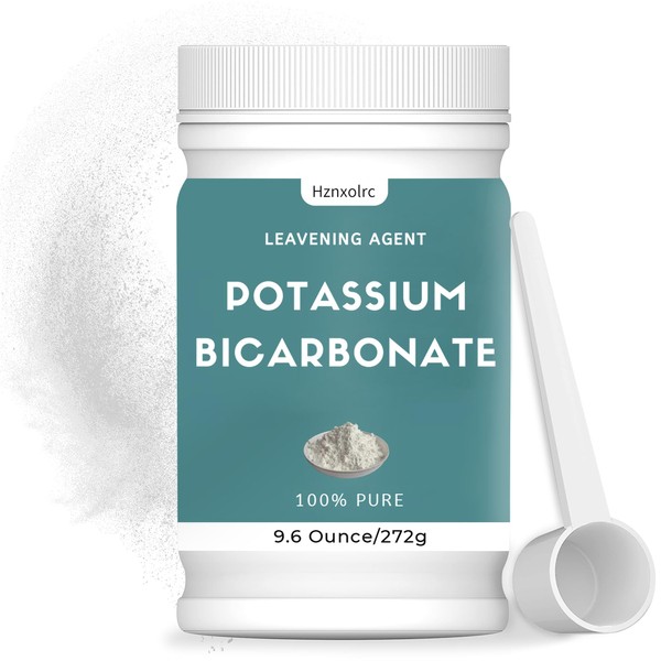 Hznxolrc 9.6 oz Potassium Bicarbonate, 100% Pure Potassium Bicarbonate Powder,