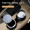 TOTMOX Waterproof Car Garbage Can, Car Trash Can w/Lid Leak-Proof