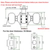 Qrity Stainless Steel Entracne Passage Door Handle Lock Knobs Lockset