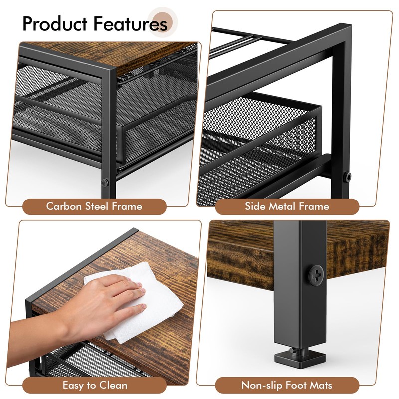 Kssiaz K Cup Holder, 2-Tier Coffee Pod Holder for 60
