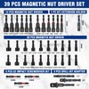 WORKPRO 39-Piece Magnetic Nut Driver Set, Impact Drill Driver Bit