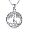 Friggem Tree of Life Necklace for Women 925 Sterling Silver