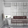 Startseite Shower Curtain - Black White Lattice Plastic Shower Curtains
