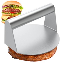 Gebrazy Burger Press, 5.5 Inch Round Burger Smasher, Smasher Hamburger Round Stainless Steel Smash Burger Pattie Press, Burger Press Grill Press Round for Delicious Hamburgers, Patties, BBQ