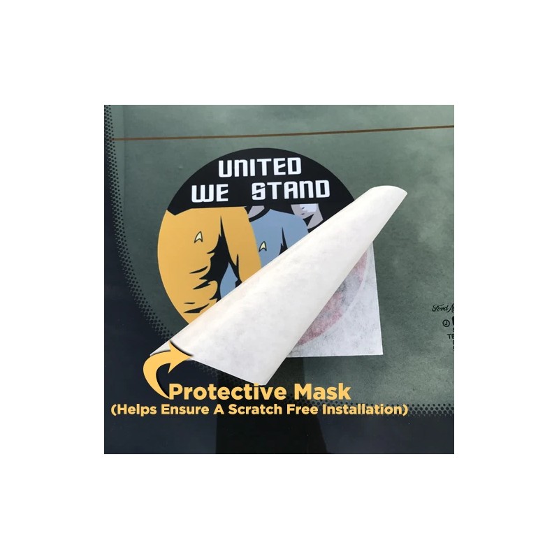 Avery Hi-Performance Star Trek United We Stand, Vinyl Bumper Sticker