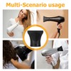 Veemoon 2pcs Hair Dryer Nozzle, Plastic Hair Dryer Attachments Flat