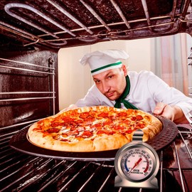 JUHONNZ Kitchen Oven Thermometer,Stainless Steel Oven Grill Fry Chef Smoker Thermometer Dial Oven Thermometer for Cooking Dial Oven Thermometer Home Kitchen BBQ Baking